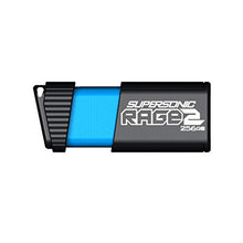 Load image into Gallery viewer, Patriot 256 GB Supersonic Rage 2 Series USB 3.0 Flash Drive - (BLACK,BLUE)