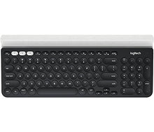 Load image into Gallery viewer, Logitech K780 Multi-Device Wireless USB, Bluetooth Keyboard UK Layout (DARK GRAY/WHITE)