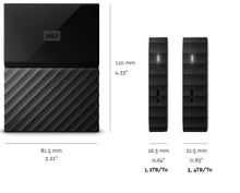 Load image into Gallery viewer, WD My Passport 4 TB Portable Hard Drive - (BLACK)
