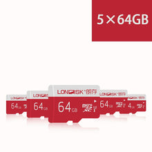 Load image into Gallery viewer, LONDISK 4K 64GB micro sd card with SD card Adapter - (RED)