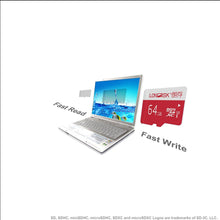 Load image into Gallery viewer, LONDISK 4K 64GB micro sd card with SD card Adapter - (RED)
