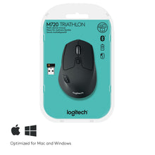Load image into Gallery viewer, Logitech M720 Triathlon Wireless Mouse, Bluetooth - (BLACK)