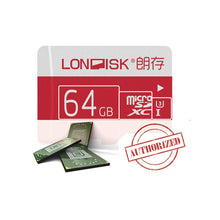 Load image into Gallery viewer, LONDISK 4K 64GB micro sd card with SD card Adapter - (RED)