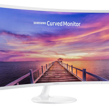 Load image into Gallery viewer, Samsung C32F391 32-Inch Curved LED Monitor HDMI, Displayport (WHITE)