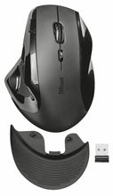 Load image into Gallery viewer, Trust 21722 Vergo Wireless Ergonomic Mouse for PC and Laptop, 2400 DPI with 9 Buttons - (BLACK)