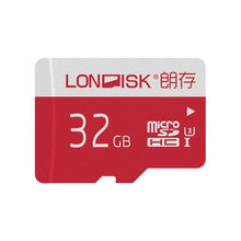 Load image into Gallery viewer, LONDISK Memory Card 32GB micro sd card With Micro SD Adpater - (RED)