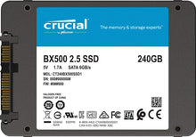 Load image into Gallery viewer, Crucial BX500 CT240BX500SSD1 240 GB Internal SSD (3D NAND, SATA, 2.5-Inch) - (BLACK)