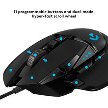 Load image into Gallery viewer, Logitech G502 HERO Gaming Mouse 16000 DPI, German Package - (BLACK)