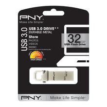 Load image into Gallery viewer, PNY Hook Attaché 3.0 USB Stick 32 GB Read Speed 50 MB/s/Write Speed 15 MB/s - (BLACK)