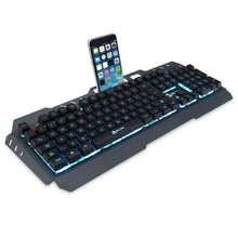 Load image into Gallery viewer, KLIMTM Lightning - New - QWERTY Hybrid Gaming Keyboard Gamer - (BLACK)