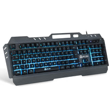 Load image into Gallery viewer, KLIMTM Lightning - New - QWERTY Hybrid Gaming Keyboard Gamer - (BLACK)