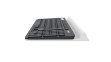 Load image into Gallery viewer, Logitech K780 Multi-Device Wireless USB, Bluetooth Keyboard UK Layout (DARK GRAY/WHITE)