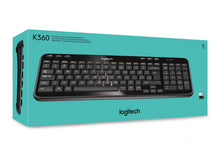 Load image into Gallery viewer, Logitech K360 Wireless Keyboard UK Layout - (BLACK)