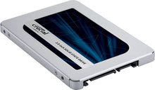 Load image into Gallery viewer, Crucial MX500 CT500MX500SSD1(Z) 500 GB (3D NAND, SATA, 2.5 Inch, Internal SSD) - (BLACK)
