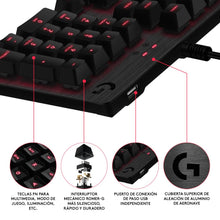 Load image into Gallery viewer, Logitech G413 Mechanical Gaming Keyboard Spanish Layout - (BLACK)
