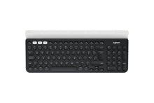 Load image into Gallery viewer, Logitech K780 Multi-Device Wireless USB, Bluetooth Keyboard UK Layout (DARK GRAY/WHITE)