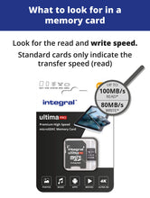 Load image into Gallery viewer, Integral 512GB micro SD card 4K Ultra-HD video Premium High Speed Memory - (BLACK)