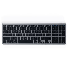 Load image into Gallery viewer, Satechi Aluminum Slim Wireless Keyboard with Numeric Keypad &amp; 4-Device Sync - (SPACE GRAY)