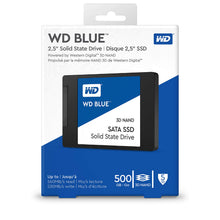 Load image into Gallery viewer, Western Digital WDS500G2B0A WD Blue 3D NAND Internal SSD 2.5 Inch SATA, 500 GB - (BLUE)