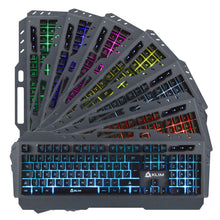 Load image into Gallery viewer, KLIMTM Lightning - New - QWERTY Hybrid Gaming Keyboard Gamer - (BLACK)