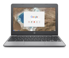 Load image into Gallery viewer, HP Chromebook 11-v001na 11.5-Inch Laptop - (SILVER)