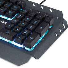 Load image into Gallery viewer, KLIMTM Lightning - New - QWERTY Hybrid Gaming Keyboard Gamer - (BLACK)