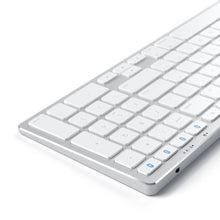 Load image into Gallery viewer, Satechi Aluminum Slim Wireless Keyboard with Numeric Keypad &amp; 4-Device Sync - (SILVER)