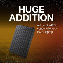 Load image into Gallery viewer, Seagate STEA4000400 4 TB Expansion USB 3.0 Portable 2.5 Inch External Hard Drive - (BLACK)